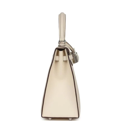 Hermes Kelly Sellier 25 Nata Verso Epsom Palladium Hardware Hermes Kelly Sellier 25 Nata Verso Epsom Palladium Hardware