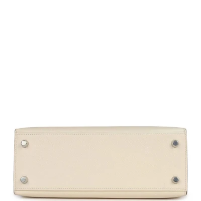 Hermes Kelly Sellier 25 Nata Verso Epsom Palladium Hardware Hermes Kelly Sellier 25 Nata Verso Epsom Palladium Hardware