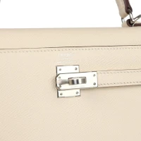 Hermes Kelly Sellier 25 Nata Verso Epsom Palladium Hardware Hermes Kelly Sellier 25 Nata Verso Epsom Palladium Hardware
