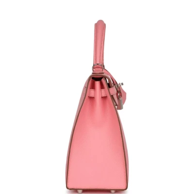 Hermes Kelly Sellier 25 Rose Confetti Epsom Palladium Hardware Hermes Kelly Sellier 25 Rose Confetti Epsom Palladium Hardware