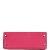 Hermes Kelly Sellier 25 Rose Tyrien Ostrich Palladium Hardware Hermes Kelly Sellier 25 Rose Tyrien Ostrich Palladium Hardware