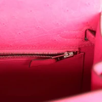 Hermes Kelly Sellier 25 Rose Tyrien Ostrich Palladium Hardware Hermes Kelly Sellier 25 Rose Tyrien Ostrich Palladium Hardware