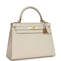Hermes Kelly Sellier 28 Craie Epsom Gold Hardware Hermes Kelly Sellier 28 Craie Epsom Gold Hardware
