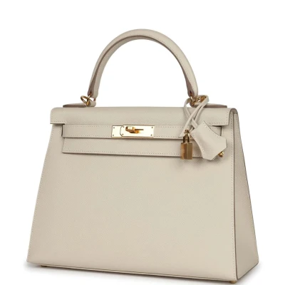 Hermes Kelly Sellier 28 Craie Epsom Gold Hardware Hermes Kelly Sellier 28 Craie Epsom Gold Hardware