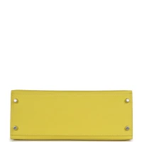 Hermes Kelly Sellier 28 Lime Epsom Palladium Hardware Hermes Kelly Sellier 28 Lime Epsom Palladium Hardware