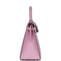 Hermes Kelly Sellier 28 Mauve Sylvestre Epsom Palladium Hardware Hermes Kelly Sellier 28 Mauve Sylvestre Epsom Palladium Hardware