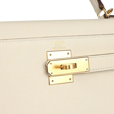 Hermes Kelly Sellier 28 Nata Epsom Gold Hardware Hermes Kelly Sellier 28 Nata Epsom Gold Hardware