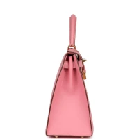 Hermes Kelly Sellier 28 Rose Confetti Epsom Gold Hardware Hermes Kelly Sellier 28 Rose Confetti Epsom Gold Hardware