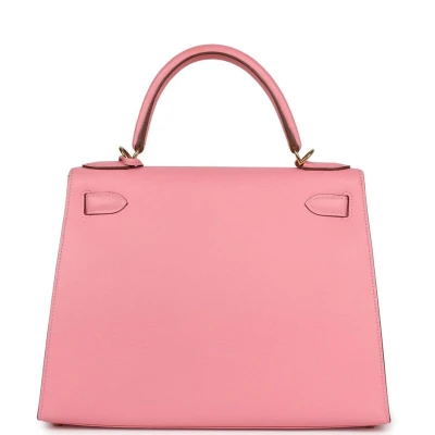 Hermes Kelly Sellier 28 Rose Confetti Epsom Gold Hardware Hermes Kelly Sellier 28 Rose Confetti Epsom Gold Hardware