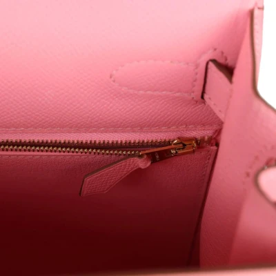Hermes Kelly Sellier 28 Rose Confetti Epsom Gold Hardware Hermes Kelly Sellier 28 Rose Confetti Epsom Gold Hardware