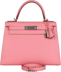 Hermes Kelly Sellier 28 Rose Confetti Epsom Palladium Hardware Hermes Kelly Sellier 28 Rose Confetti Epsom Palladium Hardware