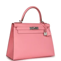 Hermes Kelly Sellier 28 Rose Confetti Epsom Palladium Hardware Hermes Kelly Sellier 28 Rose Confetti Epsom Palladium Hardware