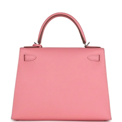 Hermes Kelly Sellier 28 Rose Confetti Epsom Palladium Hardware Hermes Kelly Sellier 28 Rose Confetti Epsom Palladium Hardware
