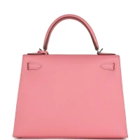 Hermes Kelly Sellier 28 Rose Confetti Epsom Palladium Hardware Hermes Kelly Sellier 28 Rose Confetti Epsom Palladium Hardware