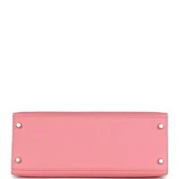 Hermes Kelly Sellier 28 Rose Confetti Epsom Palladium Hardware Hermes Kelly Sellier 28 Rose Confetti Epsom Palladium Hardware