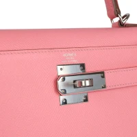Hermes Kelly Sellier 28 Rose Confetti Epsom Palladium Hardware Hermes Kelly Sellier 28 Rose Confetti Epsom Palladium Hardware