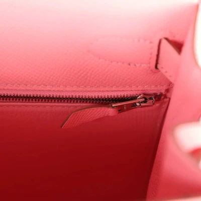 Hermes Kelly Sellier 28 Rose Confetti Epsom Palladium Hardware Hermes Kelly Sellier 28 Rose Confetti Epsom Palladium Hardware