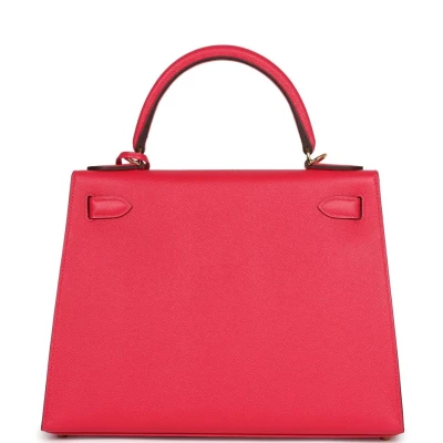 Hermes Kelly Sellier 28 Rose Extreme Epsom Gold Hardware Hermes Kelly Sellier 28 Rose Extreme Epsom Gold Hardware