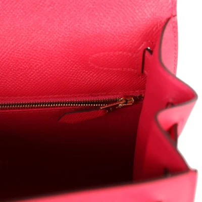 Hermes Kelly Sellier 28 Rose Extreme Epsom Gold Hardware Hermes Kelly Sellier 28 Rose Extreme Epsom Gold Hardware