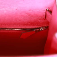 Hermes Kelly Sellier 28 Rose Tyrien Ostrich Palladium Hardware Hermes Kelly Sellier 28 Rose Tyrien Ostrich Palladium Hardware
