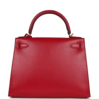 Hermes Kelly Sellier 28 Rouge Vif Tadelakt Gold Hardware Hermes Kelly Sellier 28 Rouge Vif Tadelakt Gold Hardware