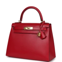 Hermes Kelly Sellier 28 Rouge Vif Tadelakt Gold Hardware Hermes Kelly Sellier 28 Rouge Vif Tadelakt Gold Hardware