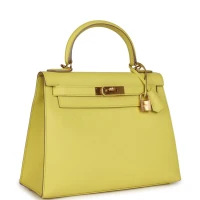 Hermes Kelly Sellier 28 Soufre Epsom Gold Hardware Hermes Kelly Sellier 28 Soufre Epsom Gold Hardware