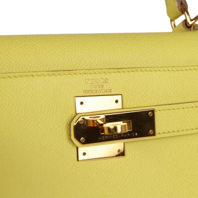 Hermes Kelly Sellier 28 Soufre Epsom Gold Hardware Hermes Kelly Sellier 28 Soufre Epsom Gold Hardware