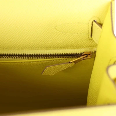 Hermes Kelly Sellier 28 Soufre Epsom Gold Hardware Hermes Kelly Sellier 28 Soufre Epsom Gold Hardware