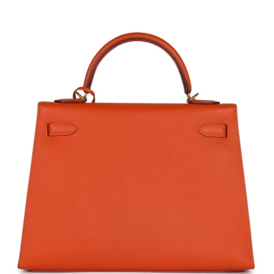 Hermes Kelly Sellier 32 Feu Epsom Gold Hardware Hermes Kelly Sellier 32 Feu Epsom Gold Hardware