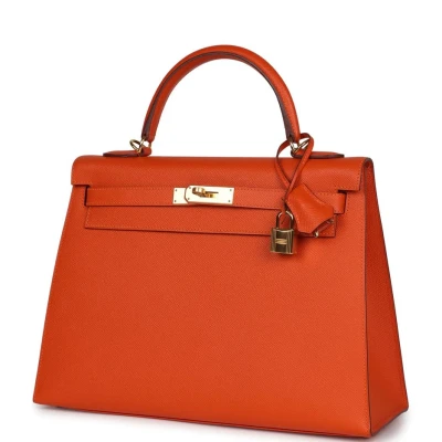 Hermes Kelly Sellier 32 Feu Epsom Gold Hardware Hermes Kelly Sellier 32 Feu Epsom Gold Hardware
