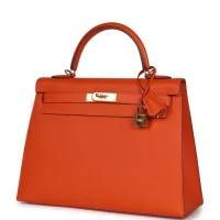 Hermes Kelly Sellier 32 Feu Epsom Gold Hardware Hermes Kelly Sellier 32 Feu Epsom Gold Hardware