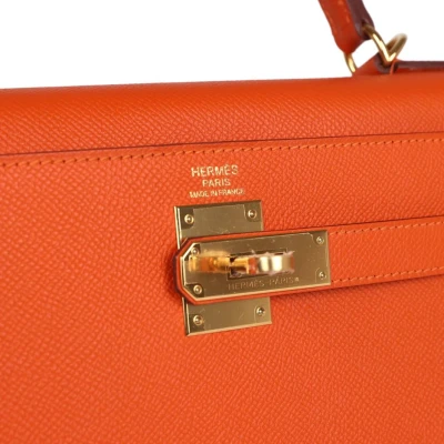 Hermes Kelly Sellier 32 Feu Epsom Gold Hardware Hermes Kelly Sellier 32 Feu Epsom Gold Hardware