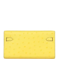 Hermes Kelly To Go Wallet Jaune Citron Ostrich Palladium Hardware Hermes Kelly To Go Wallet Jaune Citron Ostrich Palladium Hardware