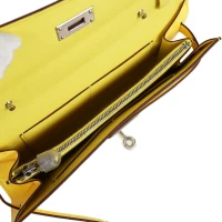 Hermes Kelly To Go Wallet Jaune Citron Ostrich Palladium Hardware Hermes Kelly To Go Wallet Jaune Citron Ostrich Palladium Hardware