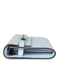 Hermes Kelly Wallet To Go Bleu Brume Palladium Hardware Hermes Kelly Wallet To Go Bleu Brume Palladium Hardware