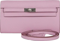 Hermes Kelly Wallet To Go Mauve Sylvestre Epsom Palladium Hardware Hermes Kelly Wallet To Go Mauve Sylvestre Epsom Palladium Hardware