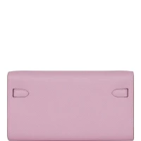 Hermes Kelly Wallet To Go Mauve Sylvestre Epsom Palladium Hardware Hermes Kelly Wallet To Go Mauve Sylvestre Epsom Palladium Hardware