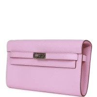 Hermes Kelly Wallet To Go Mauve Sylvestre Epsom Palladium Hardware Hermes Kelly Wallet To Go Mauve Sylvestre Epsom Palladium Hardware