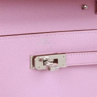 Hermes Kelly Wallet To Go Mauve Sylvestre Epsom Palladium Hardware Hermes Kelly Wallet To Go Mauve Sylvestre Epsom Palladium Hardware