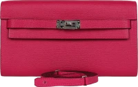 Hermes Kelly Wallet To Go Rose Pourpre Chevre Palladium Hardware Hermes Kelly Wallet To Go Rose Pourpre Chevre Palladium Hardware