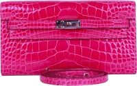 Hermes Kelly Wallet To Go Rose Scheherazade Shiny Alligator Palladium Hardware Hermes Kelly Wallet To Go Rose Scheherazade Shiny Alligator Palladium Hardware