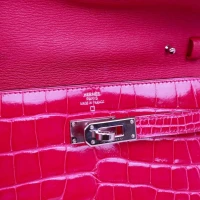 Hermes Kelly Wallet To Go Rose Scheherazade Shiny Alligator Palladium Hardware Hermes Kelly Wallet To Go Rose Scheherazade Shiny Alligator Palladium Hardware