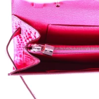 Hermes Kelly Wallet To Go Rose Scheherazade Shiny Alligator Palladium Hardware Hermes Kelly Wallet To Go Rose Scheherazade Shiny Alligator Palladium Hardware