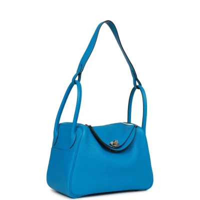 Hermes Lindy 26 Bleu Zanzibar Verso Clemence Palladium Hardware Hermes Lindy 26 Bleu Zanzibar Verso Clemence Palladium Hardware