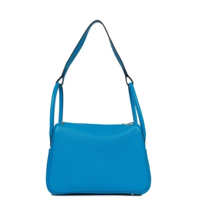 Hermes Lindy 26 Bleu Zanzibar Verso Clemence Palladium Hardware Hermes Lindy 26 Bleu Zanzibar Verso Clemence Palladium Hardware