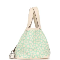 Hermes Micro Picotin Lock 14 "Lucky Daisy" Nata Swift Palladium Hardware Hermes Micro Picotin Lock 14 "Lucky Daisy" Nata Swift Palladium Hardware