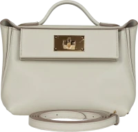 Hermes Mini 24/24 Beton Evercolor and Swift Gold Hardware Hermes Mini 24/24 Beton Evercolor and Swift Gold Hardware