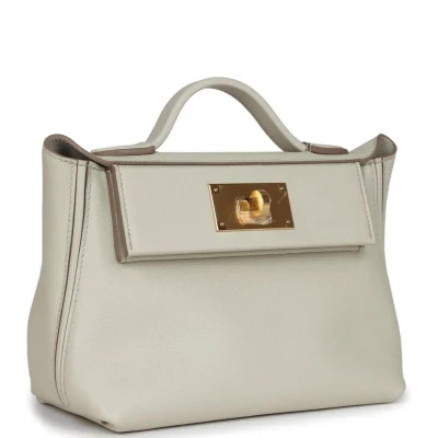 Hermes Mini 24/24 Beton Evercolor and Swift Gold Hardware Hermes Mini 24/24 Beton Evercolor and Swift Gold Hardware