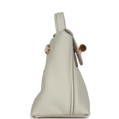 Hermes Mini 24/24 Beton Evercolor and Swift Gold Hardware Hermes Mini 24/24 Beton Evercolor and Swift Gold Hardware